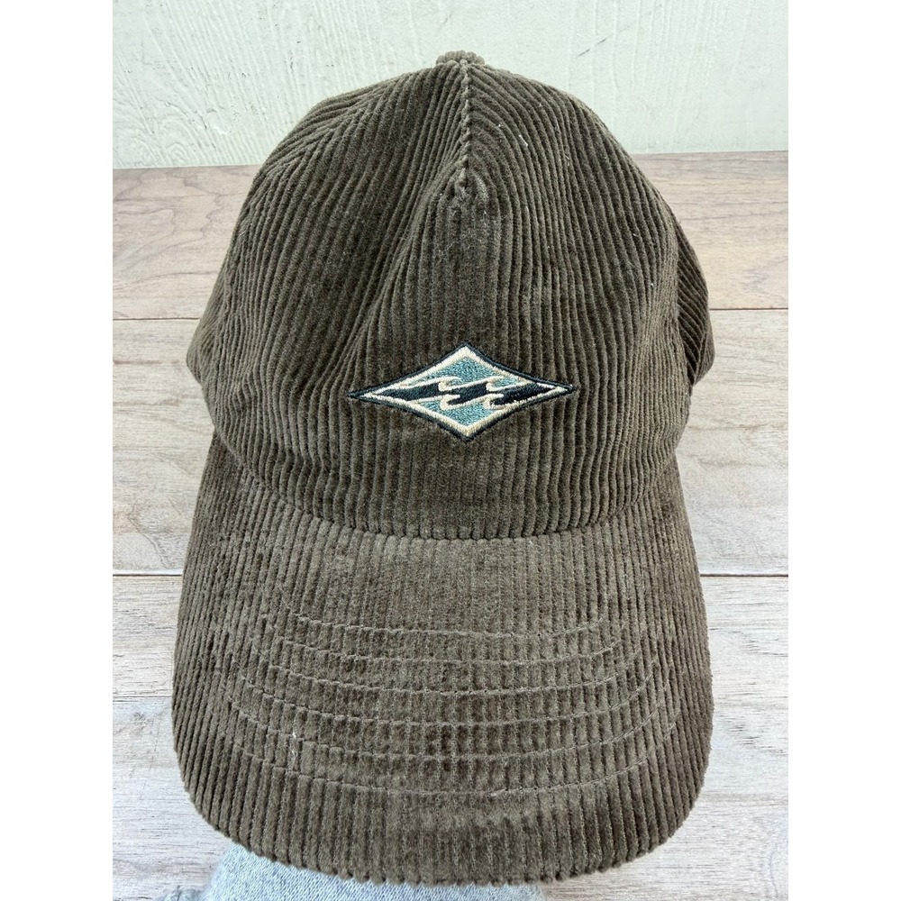 Billabong Corduroy Baseball Cap Men's Brown Logo Strapback Hat